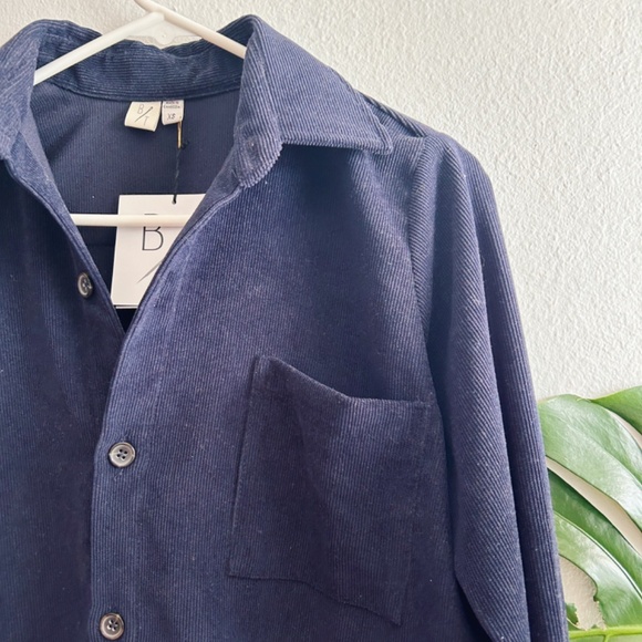 ByTavi Navy Blue Corduroy Shacket - NWT - Picture 7 of 8
